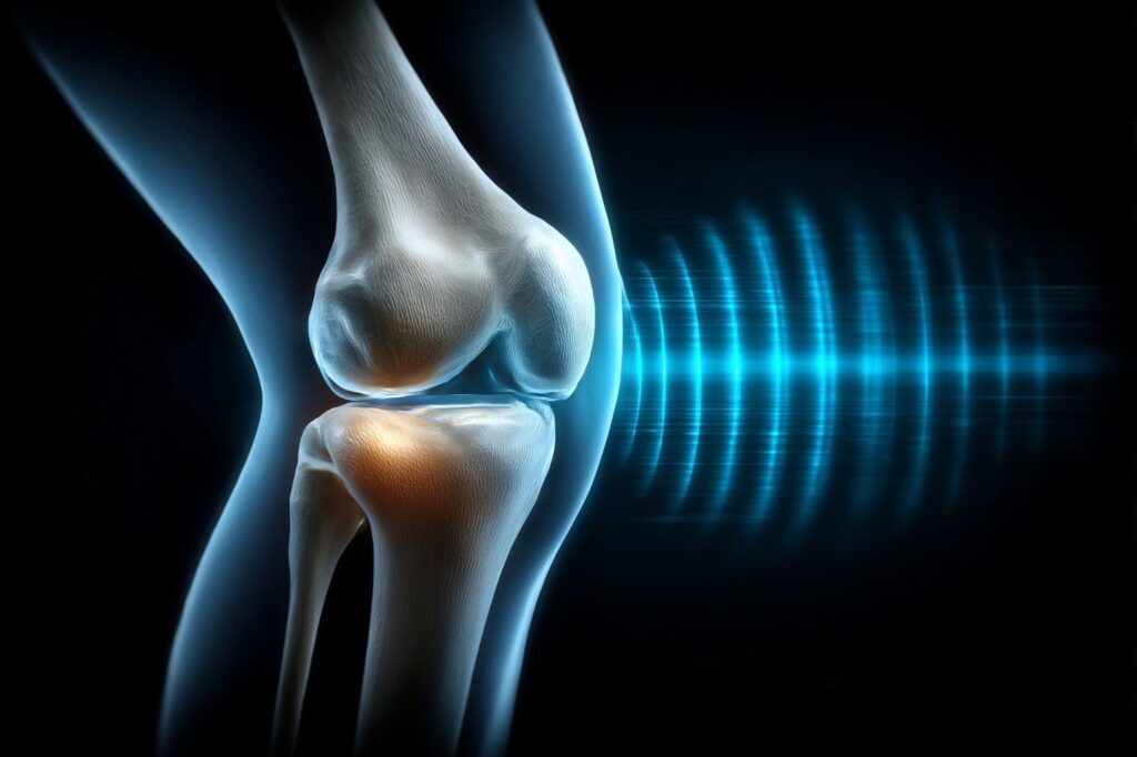 ポキポキと音が鳴る膝のイメージ画像