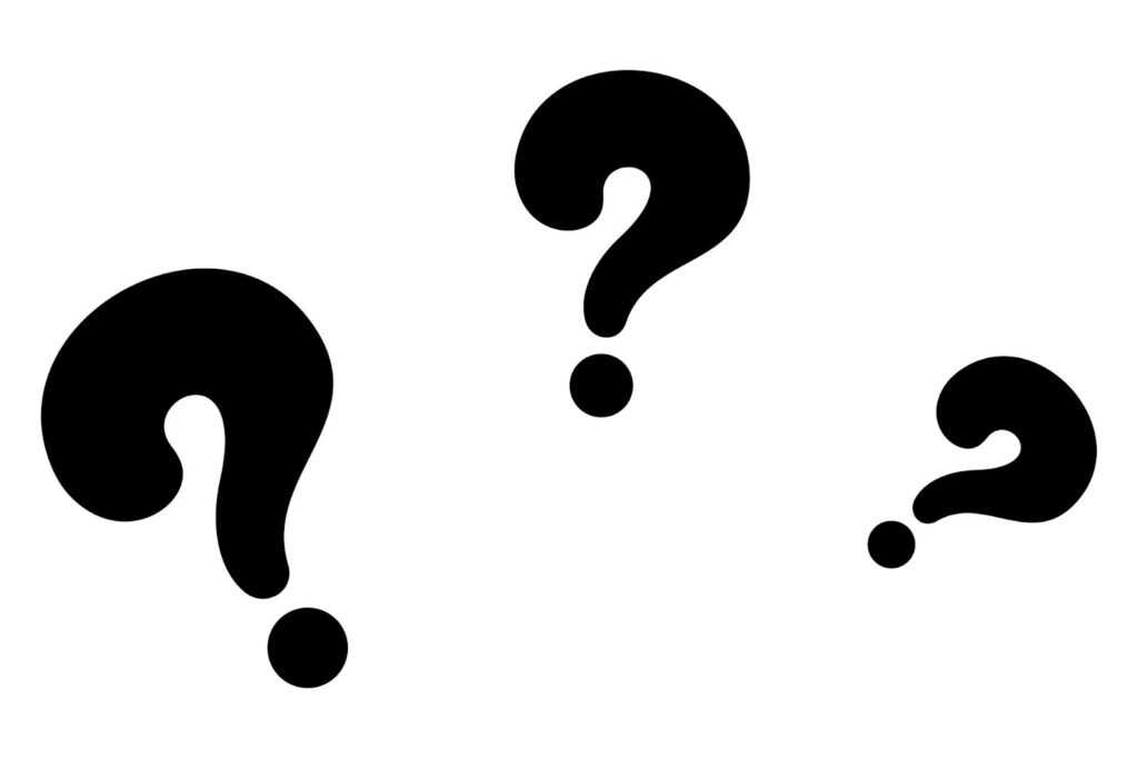 3つのはてなマーク